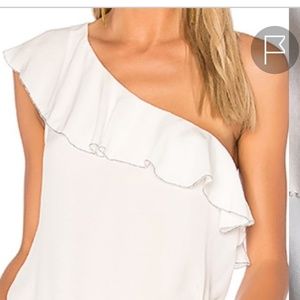 Joie Ernesta Silk One-Shoulder Top